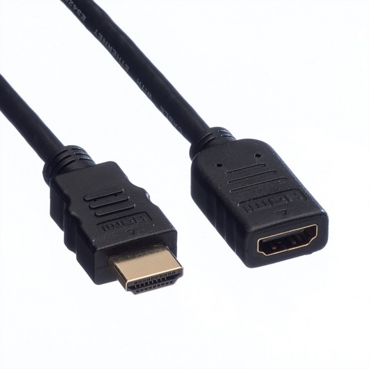 Cablu prelungitor HDMI T-M 5m Negru, Value 11.99.5577