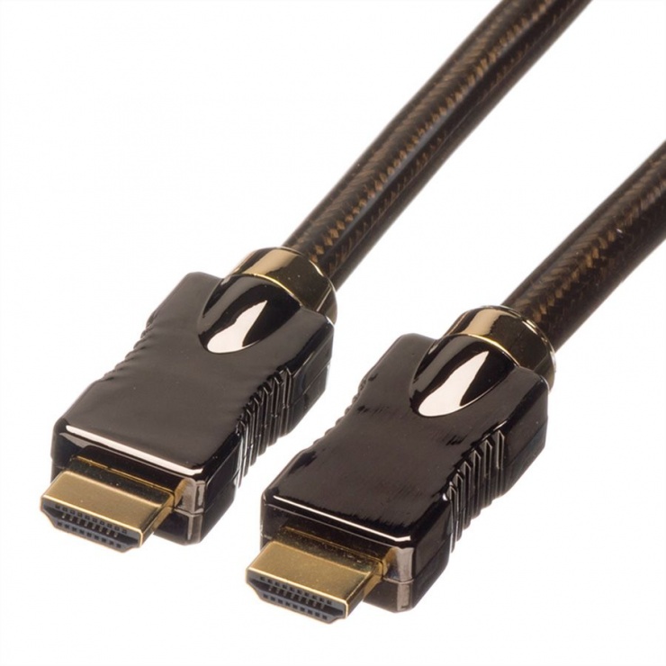 Cablu HDMI Ultra HD 4K cu Ethernet 4K60Hz T-T 2m, Roline 11.04.5681