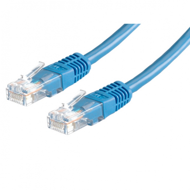 Cablu retea UTP Cat.6, albastru, 1m, Value 21.99.1534