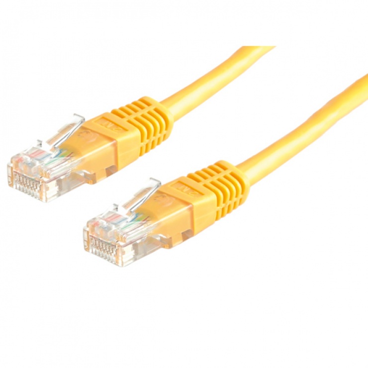 Cablu retea UTP Cat.6 galben 10m, Value 21.99.1582