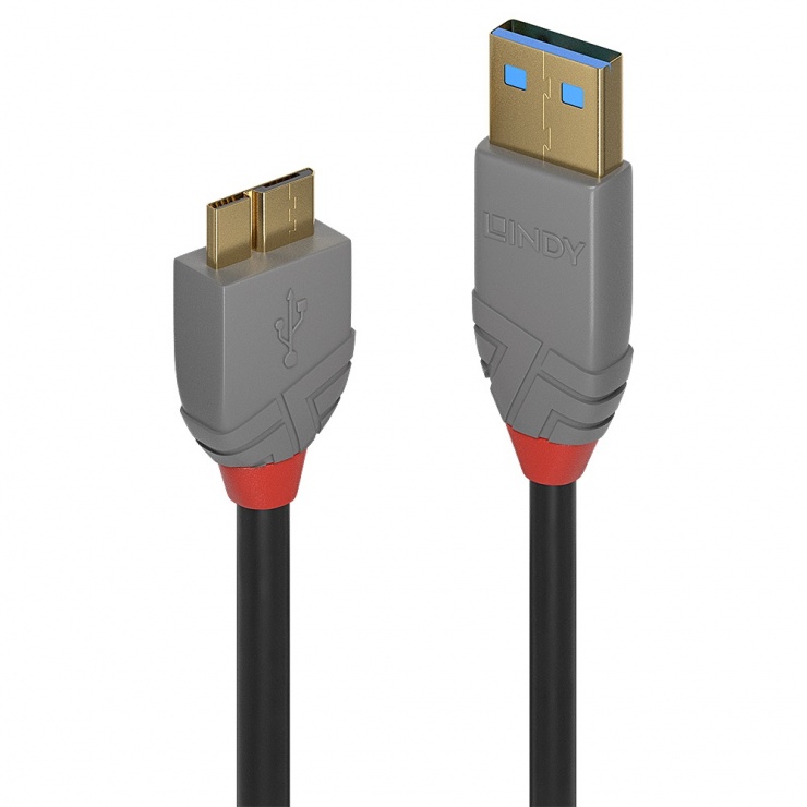 Cablu USB 3.0 la micro USB-B T-T 0.5m Anthra Line, L36765