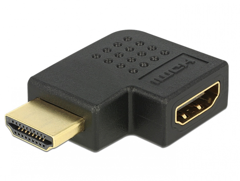 Adaptor HDMI T-M unghi 90? stanga, Delock 65077