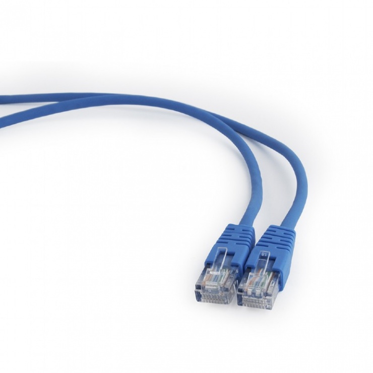 Cablu retea UTP Cat.5e 0.25m Albastru, Gembird PP12-0.25M/B