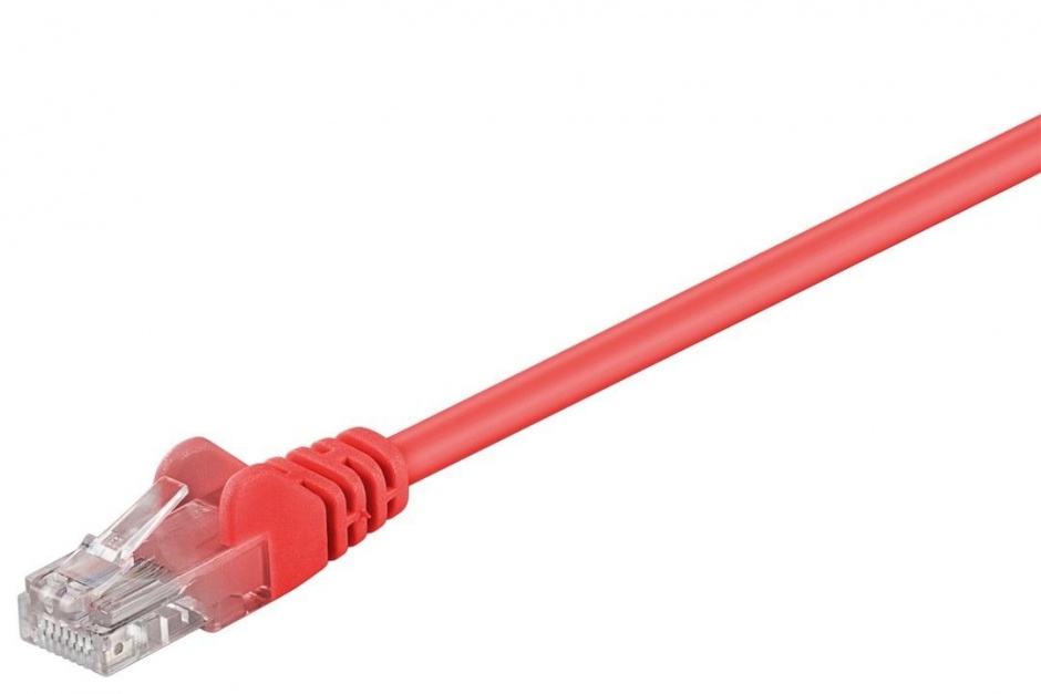 Cablu retea UTP cat.6 Rosu 0.25m, sp6utp002r