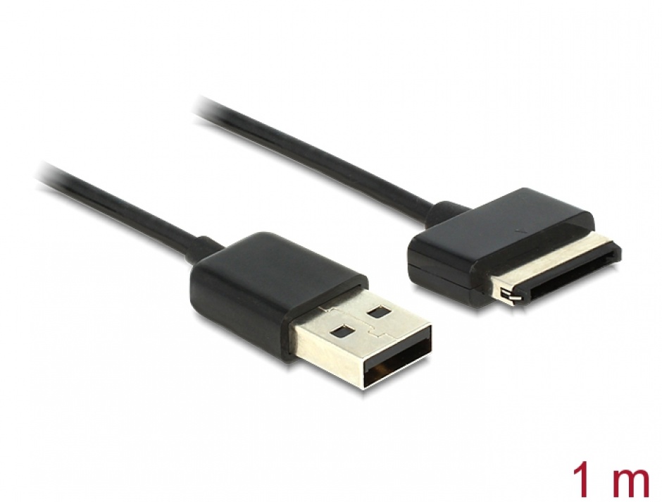 Cablu USB 2.0 date si alimentare tableta ASUS Eee Pad Negru 1m, Delock 83451