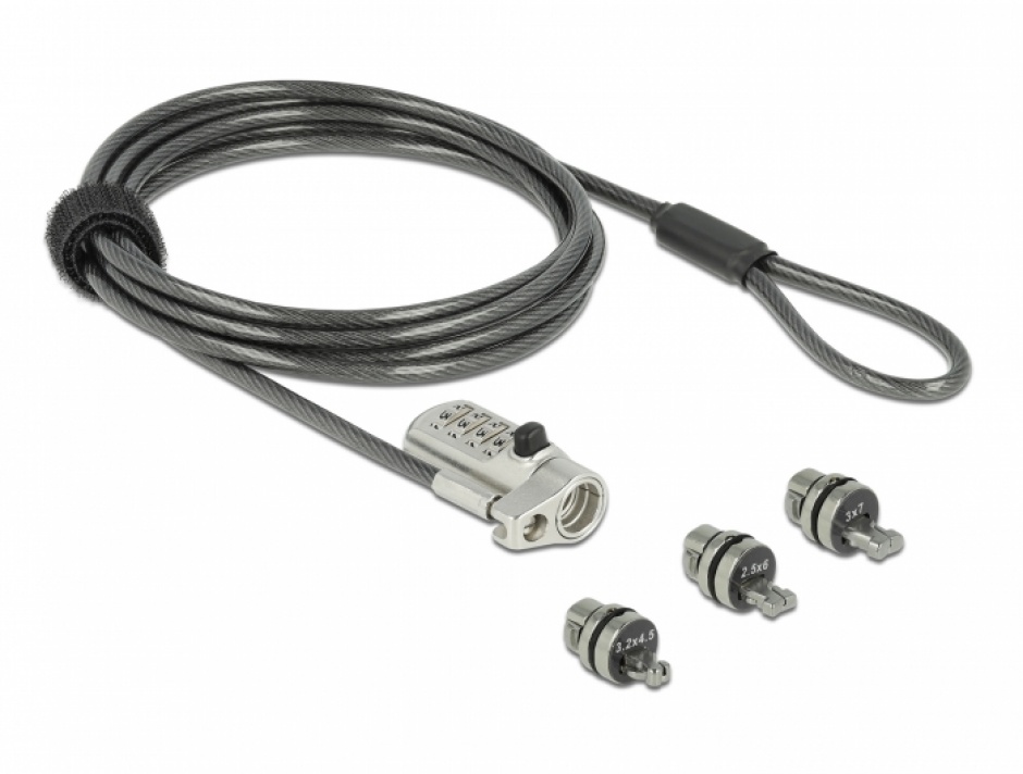 Cablu de alimentare DC HP 4.8x1.7mm la 2 fire deschise 1.2m 90W, CABLE-DC-HP-4.8X1.7/TN