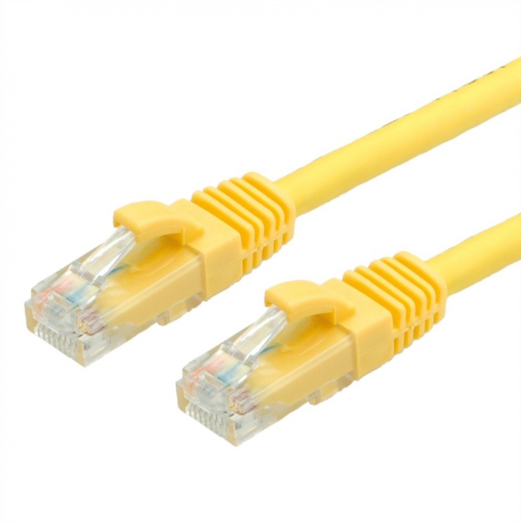 Cablu de retea RJ45 cat. 6A UTP 10m Galben, Value 21.99.1437