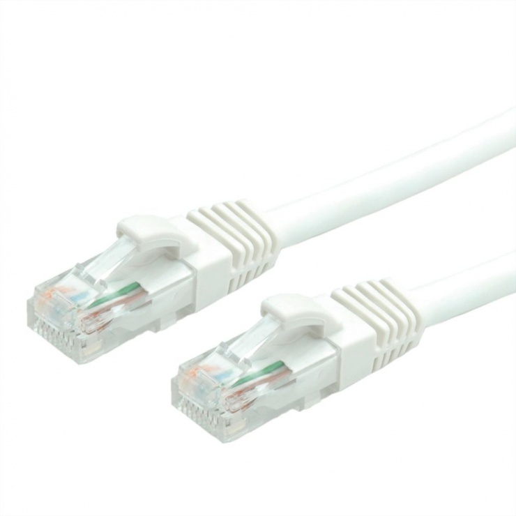 Cablu de retea RJ45 cat. 6A UTP 10m Alb, Value 21.99.1477