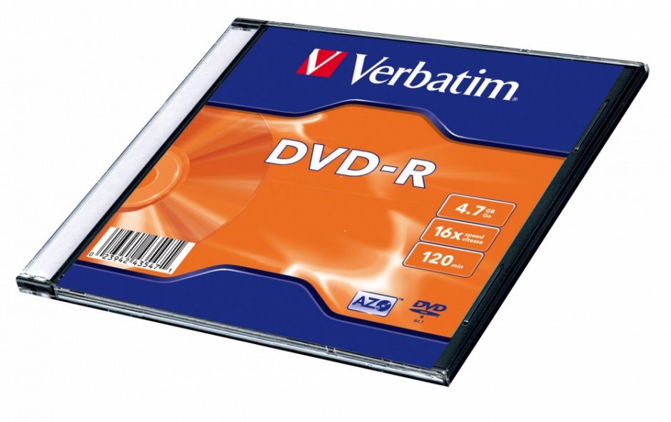 DVD-R 4.7GB/120min/viteza 16x Single Layer cu carcasa ,,Matt Silver