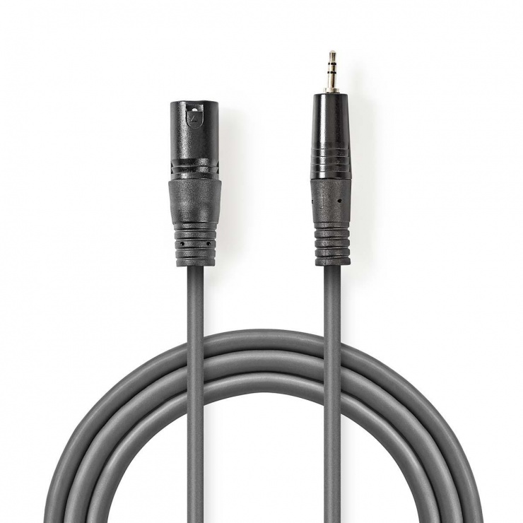 Cablu audio balansat XLR 3 pini la jack stereo 3.5mm T-T 3m, COTH15300GY30