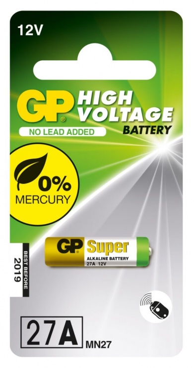 Baterie Super Alcalina MN27 27A/12V, GP Batteries GPPBA27AF000