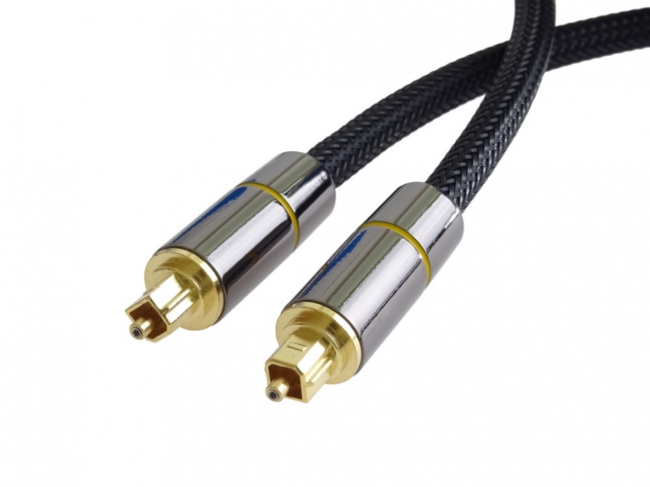 Cablu audio digital Toslink brodat 0.5m, kjtos7-05