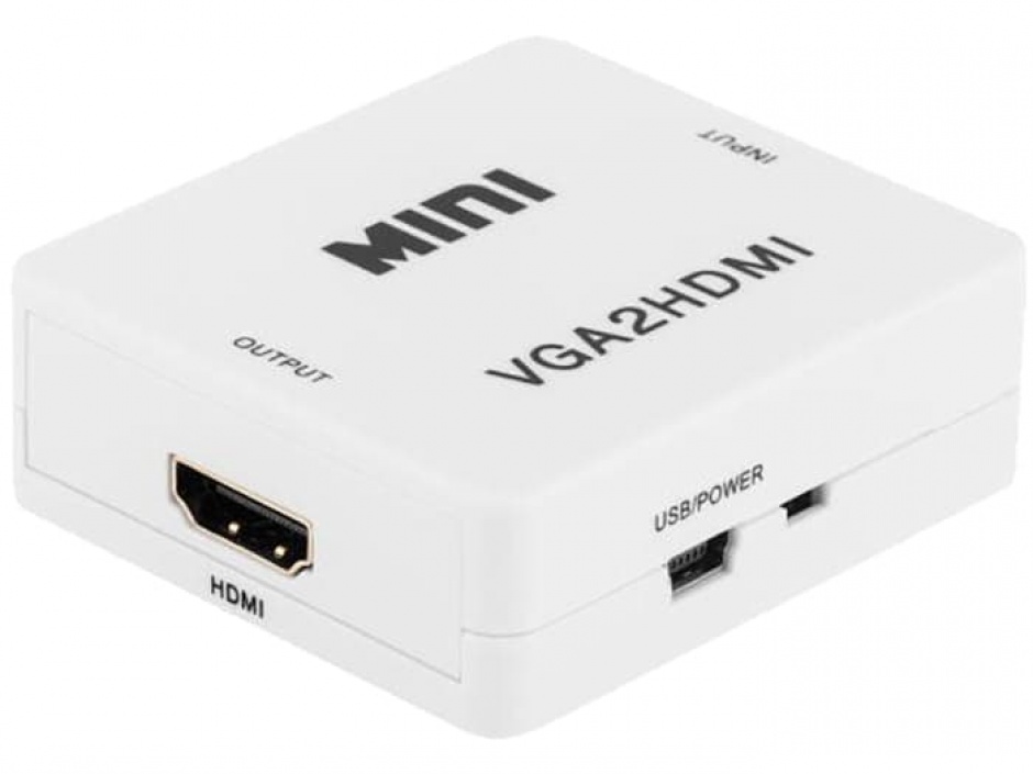 Convertor VGA la HDMI cu audio, KOM0846