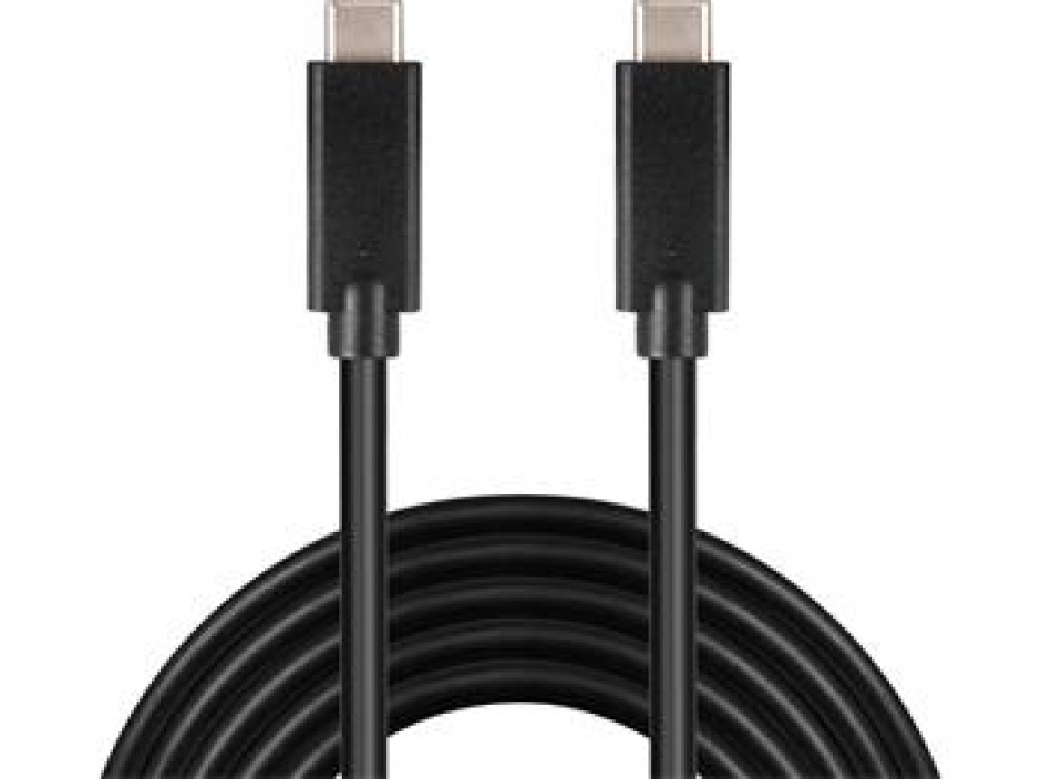 Cablu USB 3.2 Gen 2x2-C la USB-C 3A 20Gbit/s T-T 2m, ku31cg2bk