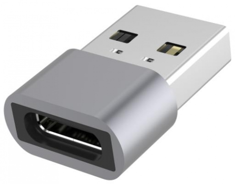 Adaptor USB 2.0 type C la USB-A M-T Aluminiu, kur31-24