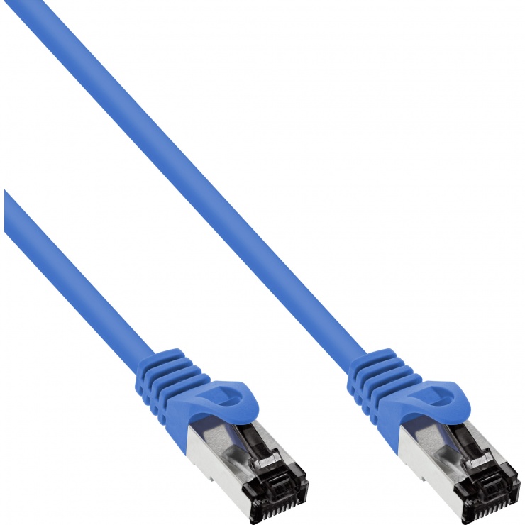 Cablu de retea RJ45 S/FTP PiMF Cat.8.1 LSOH 15m Albastru, InLine IL78815B