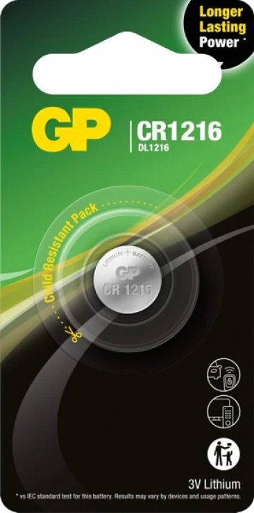 Baterie Lithium CR1216, GP Batteries