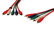 Cablu Composit video (RBG) + audio, Roline, 3.0m.
