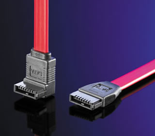 Cablu Sata Value, angled, 0.5M