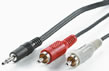 Cablu Value jack 3.5 la 2 X RCA, 1.5M