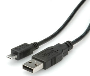 Cablu USB 2.0 Roline A - micro B 0.8M