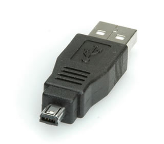 Adaptor USB A - Mini B HIROSE