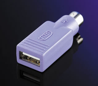 Adaptor USB A (M) - PS/2 (T), tastatura