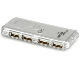 HUB USB 2.0 Value, 4 porturi cu alimentare, notebook