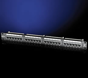 Patch Panel Roline UTP Cat.5e, 24 porturi, negru