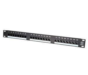 Patch Panel Value UTP Cat.5e, 24 porturi, negru