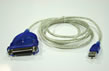 Cablu convertor USB - paralel, DB25 Mama, Manhattan 336581