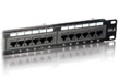 Patch Panel Equip STP Cat.6 24 porturi, ecranat, negru