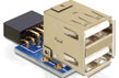 Adaptor intern Delock USB 2.0, 2 porturi 41825