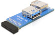 Adaptor intern la 2 porturi USB 3.0, Delock 41846