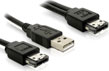Cablu Y Power Over eSATA la USB si eSATA 1M, 84387
