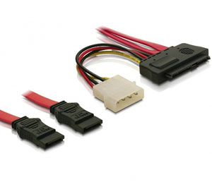 Cablu SAS 29pin la 2x SATA, Delock