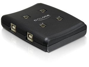 Distribuitor USB 2.0, 4 PC la 1 componenta periferica, Delock 87483