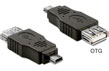 Adaptor mini USB la USB 2.0 T - M OTG, Delock 65399