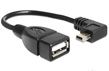Cablu mini USB T la USB 2.0 A M OTG 16 cm, Delock 83245