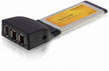 Placa Express Card Delock la 1x USB 2.0 / 2 x FireWire A 