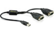 Adaptor USB la 2 x Serial RS232 Prolific, Delock 61517