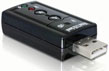 Placa de sunet USB, 7.1, Delock
