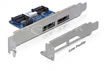 Placa cu conectori (Slotbracket) 2x eSATAp 5V/12V 