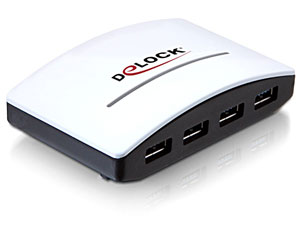 HUB USB 3.0 4 porturi, cu alimentare, Delock 61762