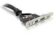 Placa cu conectori (Slotbracket) eSATAp, USB 2.0, FireWire si HD Audio