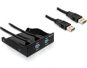 Front Panel 2 porturi USB 3.0, Delock 61828