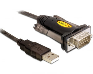 Cablu convertor USB la Serial RS232, Delock 61856
