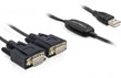 Adaptor USB la 2 x Serial RS232 FTDI, Delock 61886