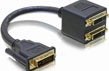 Cablu spliter DVI T - 2 X DVI M (29 pini), Delock