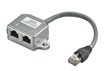 Adaptor RJ45 in Y la 2xISDN ecranat, 65065